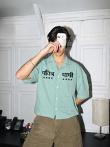 Pavitra Paapi Checkered Shirt