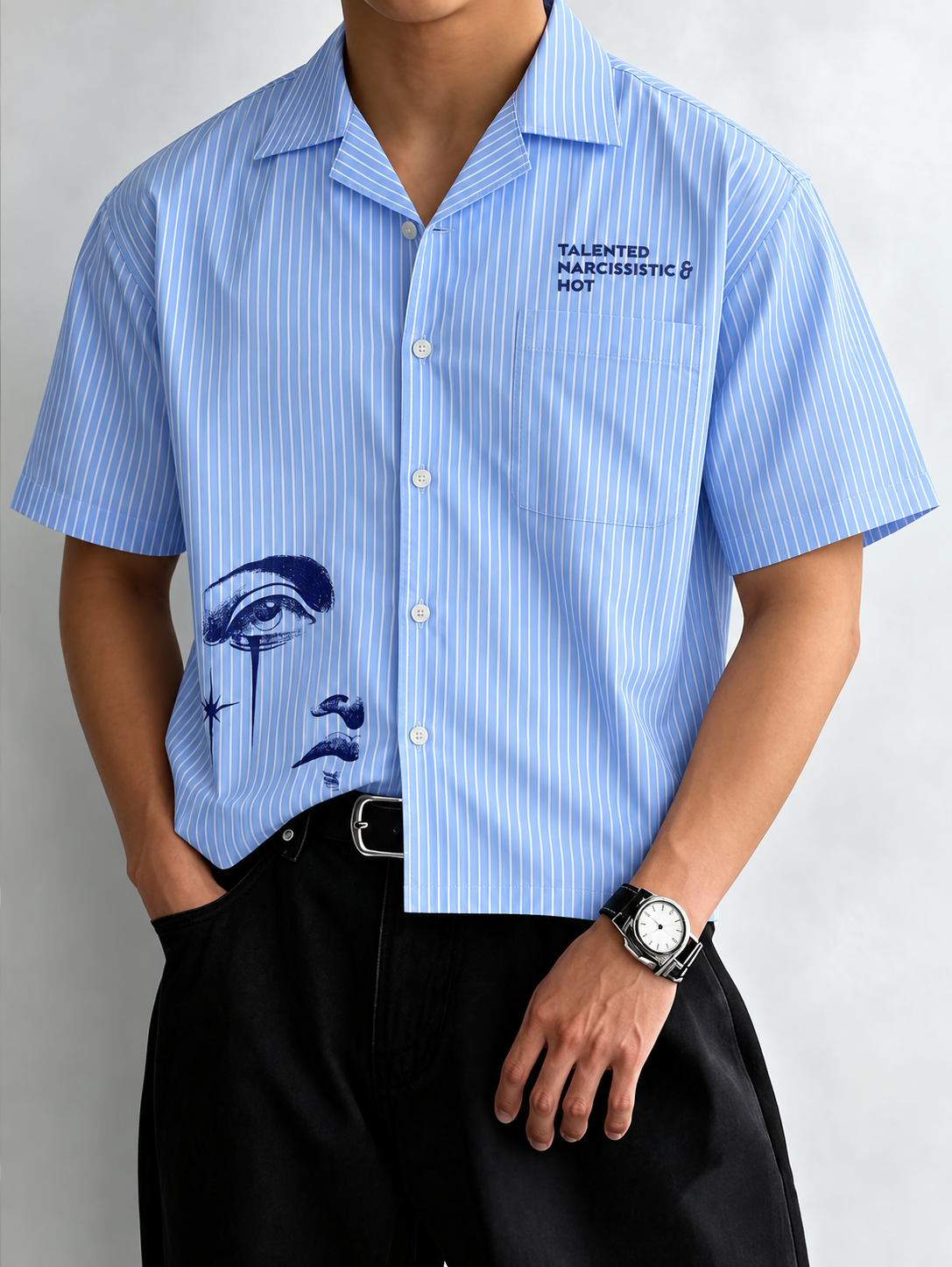 Blue Muse Striped Shirt