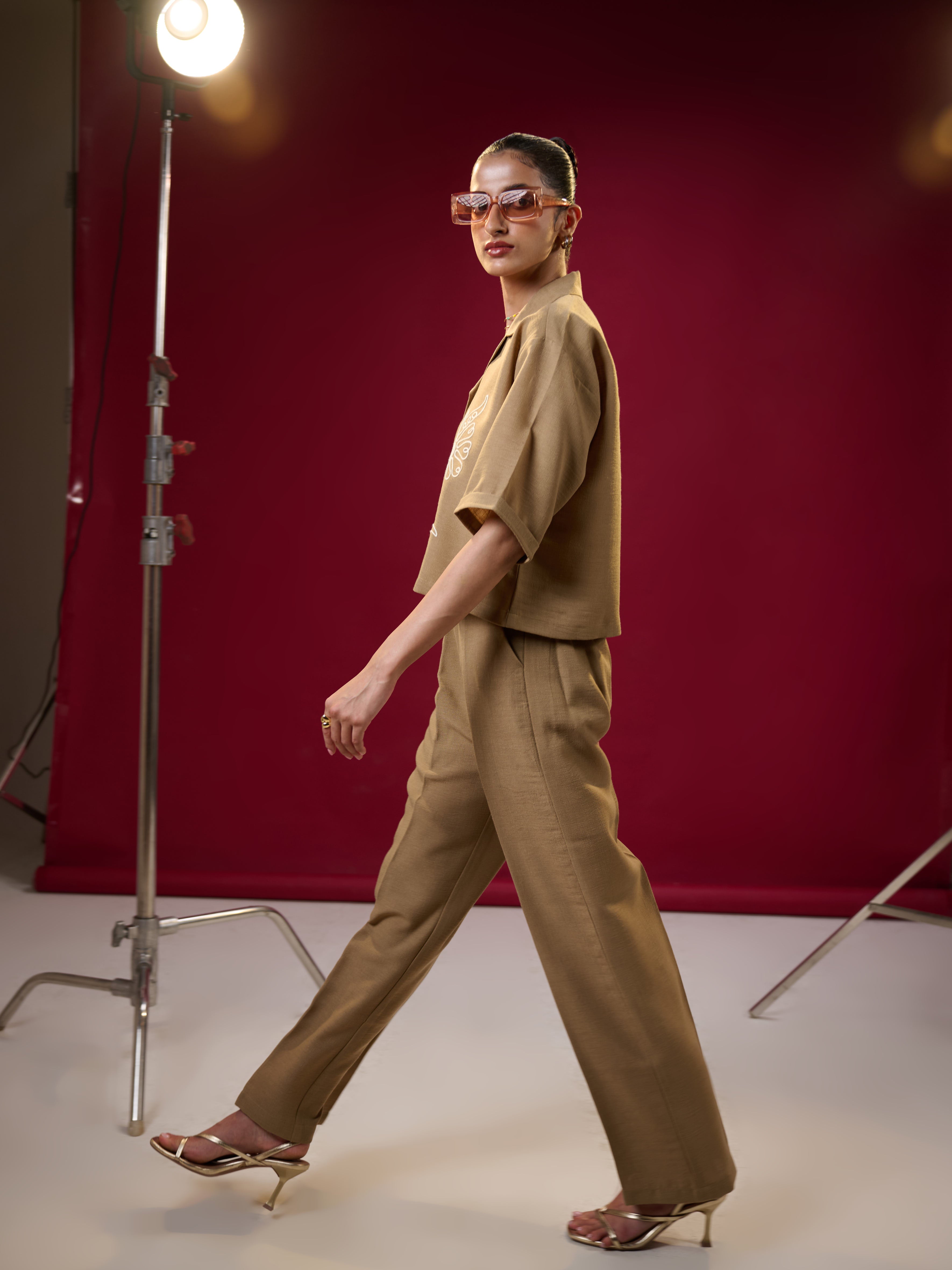 FloraScript Embroidered Co-Ord