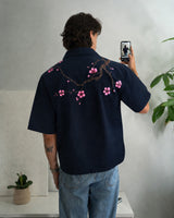 Japanese Floral Oversized Shirt